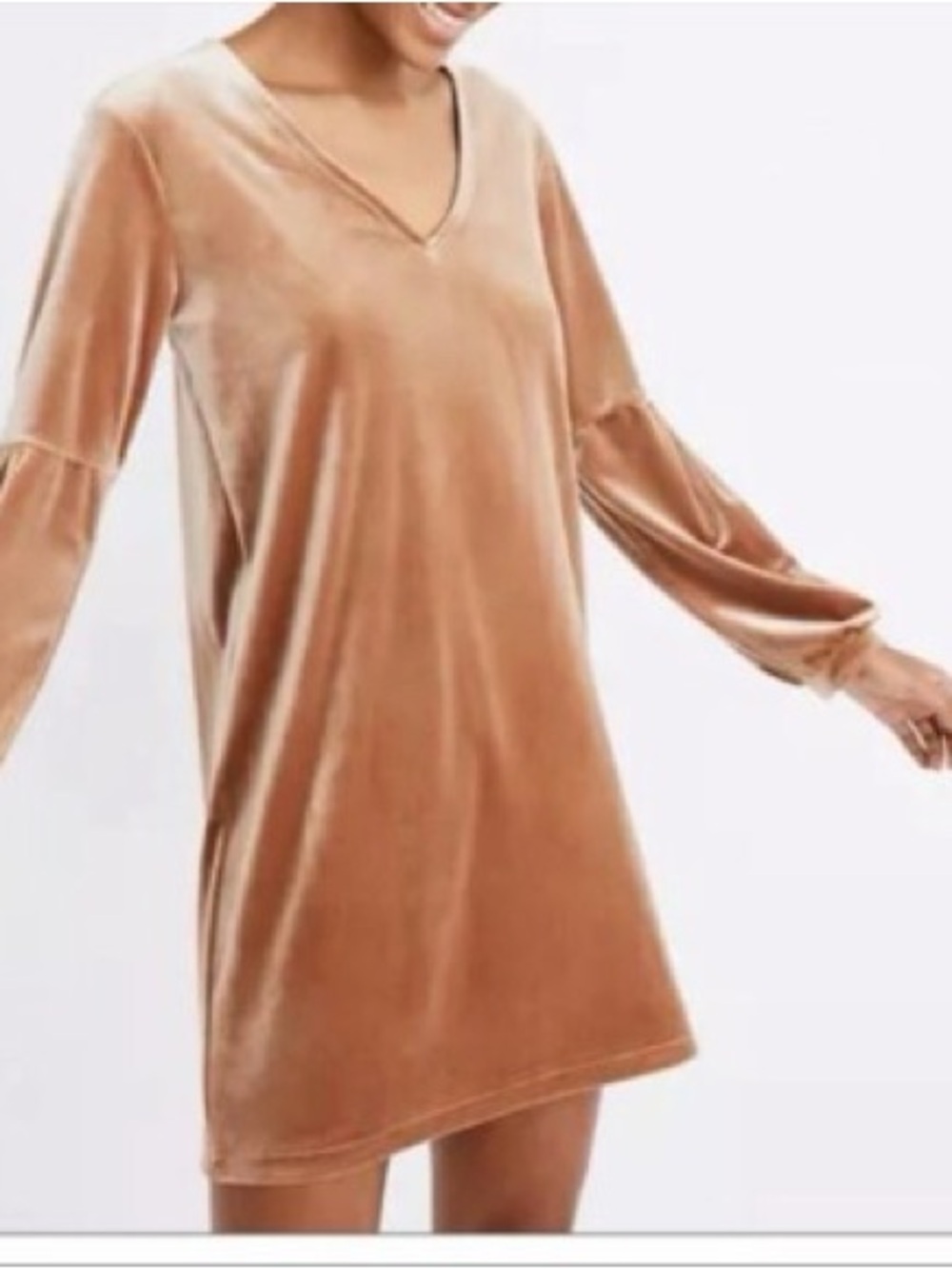 Madewell Velvet Balloon Sleeve Mini Dress XXL NWT